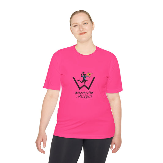 Wreckreation Pickleball Women's Performance Moisture Wicking Tee - Perfect for Active Players