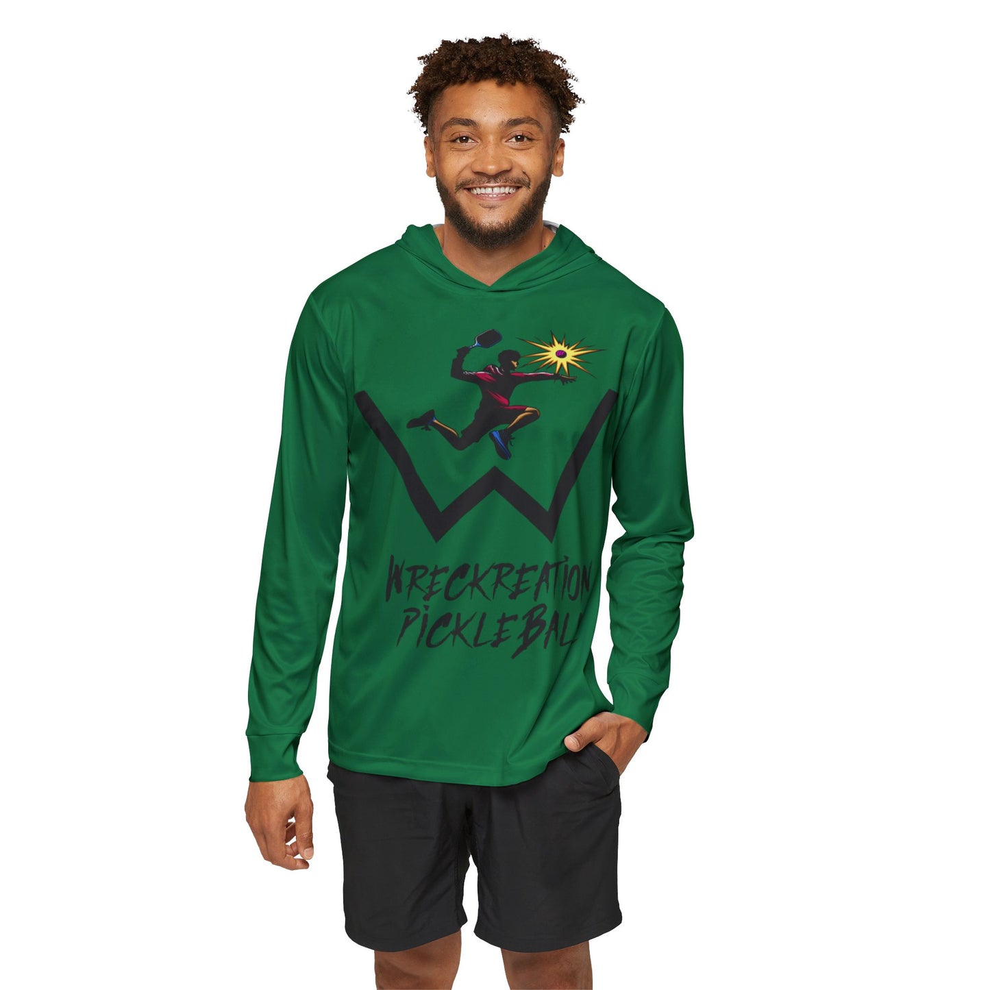 Wreckreation Pickleball Men's Sports Performance Hoodie - Activewear for Athletes